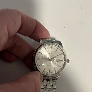 Silver Quartz Men's Watch